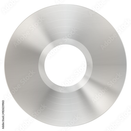 Vinyl Media Mockup Record LP Silver Record