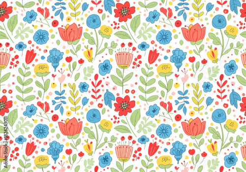 Beautiful bouquets of roses Seamless pattern. Perfect for background greeting cards and invitations of the wedding