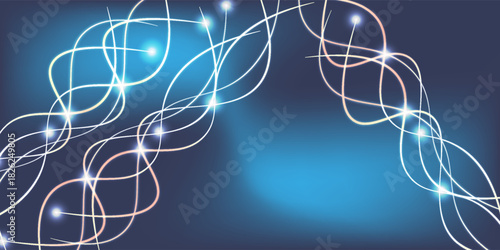 Modern background with line elements and dynamic shapes. Vector illustration modern