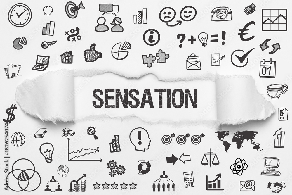 Naklejka premium Sensation