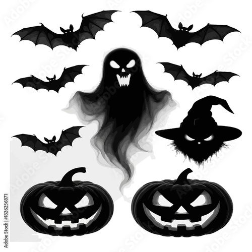 Halloween vector set