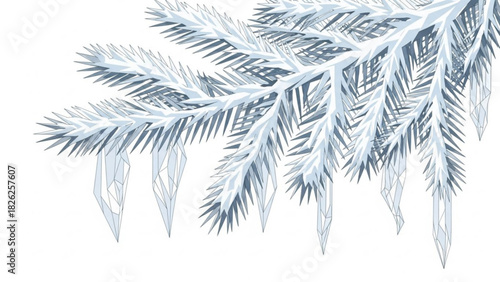 snow covered branches