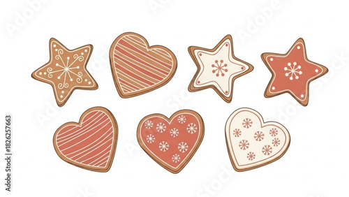 heart shaped gingerbread cookies