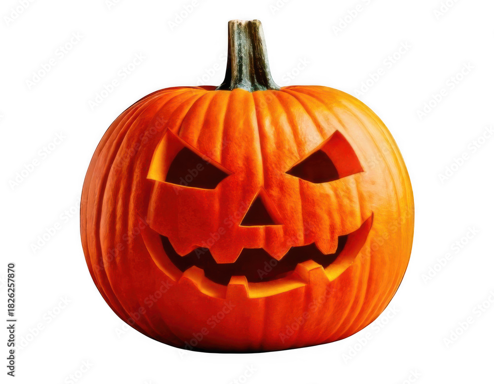 Fototapeta premium Halloween pumpkin isolated on transparent background