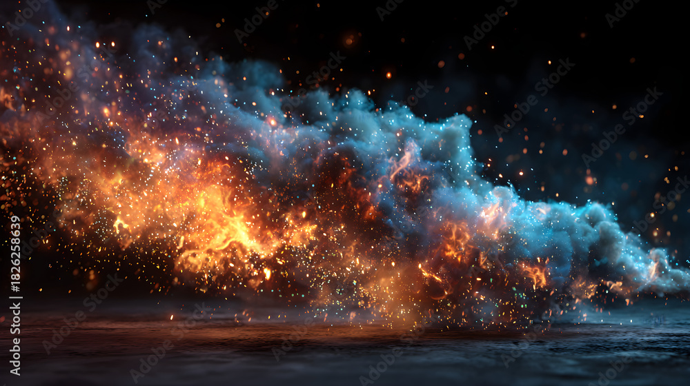 Fototapeta premium fire in the night