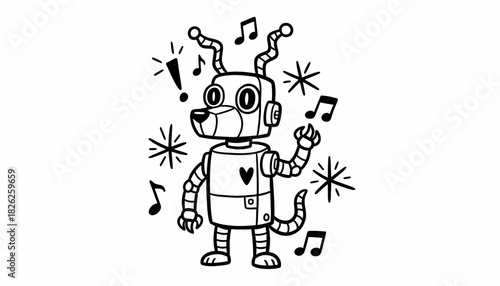 A cartoon hourglass character with antlers and a smiling face, surrounded by lightning bolts and spilling sand.