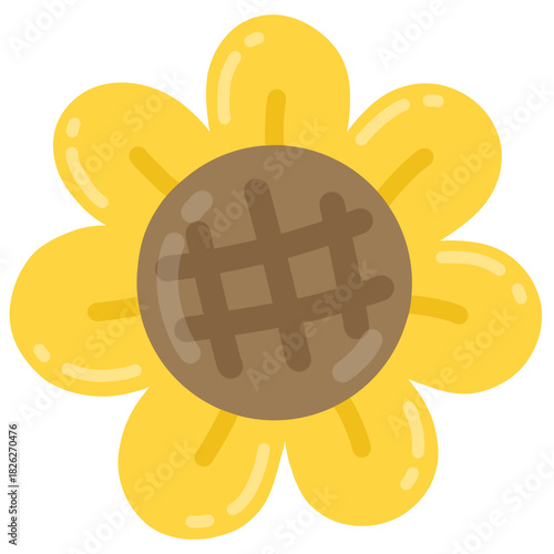 vector illustration of a sunflower 