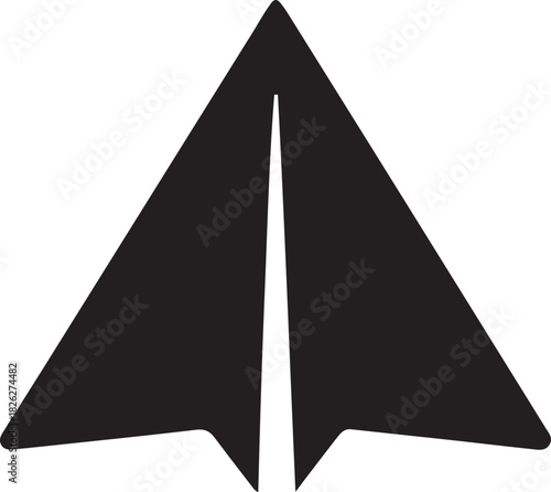 Simple Paper Plane Icon Graphic
