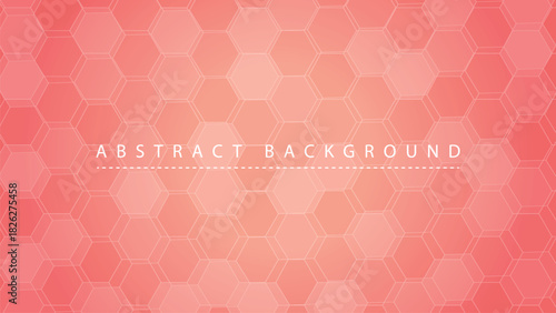 Abstract coral pink background with hexagonal tiles creating a soft blurry effect perfect for textures overlays or subdued design elements for digital art