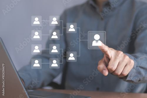 Human resource management concepts, organizational structure and leadership team, organizational team, business personnel hierarchy