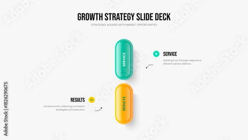 Product Introduction Two Element Infographic Slideshow Design. Digital Visualization 2 Option Diagram Presentation Layout. Creative Profile Slide Template Vector Illustration.