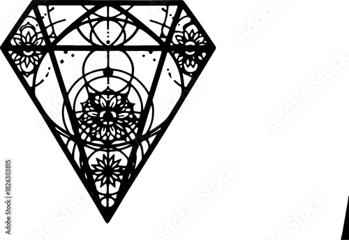 Mystic Hand Sigil Tattoo design