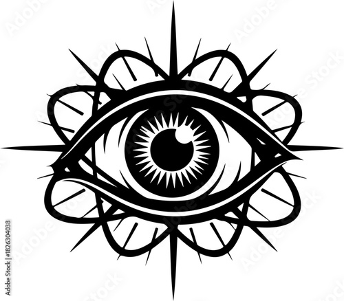 Mystic Hand Sigil Vector tattoo