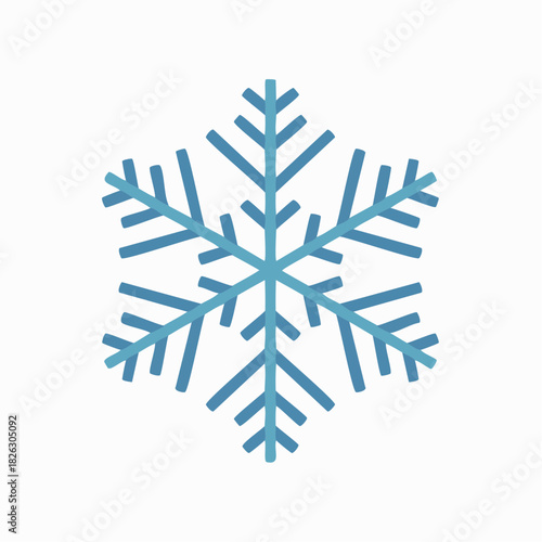 Winter Snowflake Icon A Simple, Stylized Representation for Seasonal Designs and Themes