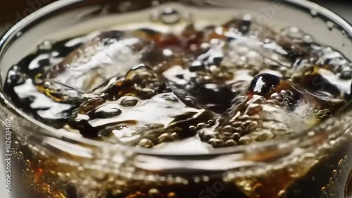 Wallpaper Mural Iced drink with bubbles close up. Torontodigital.ca