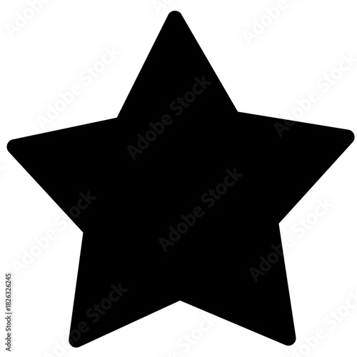 Star Icon – Flat Color Vector