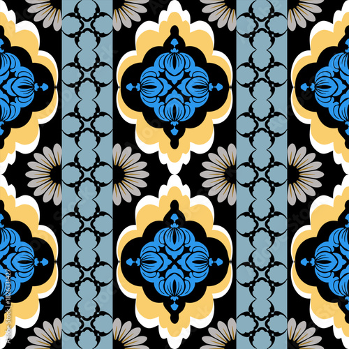 abstract flowers, Heritage, greek, zigzag, Rug, stripe, motif, ikat, vector, illustration, maya , ancient, antique, edge, primitive, nomadic, Zuni, Kilim, Totem, Batik, Petroglyph, Pottery Motifs, Sym