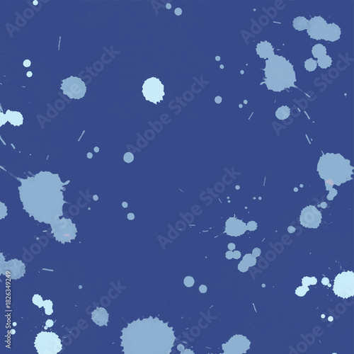 Abstract paint splash on blue background