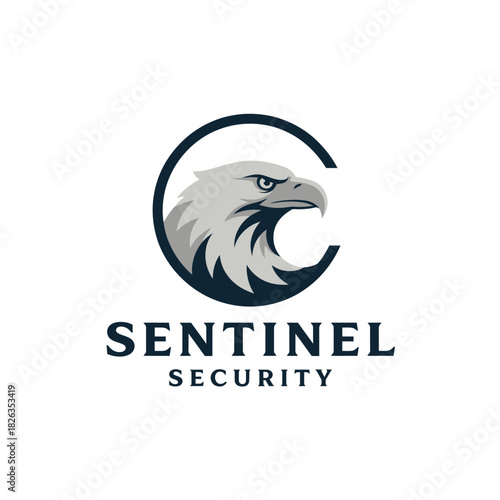 Sentinel Security Eagle Head Logo