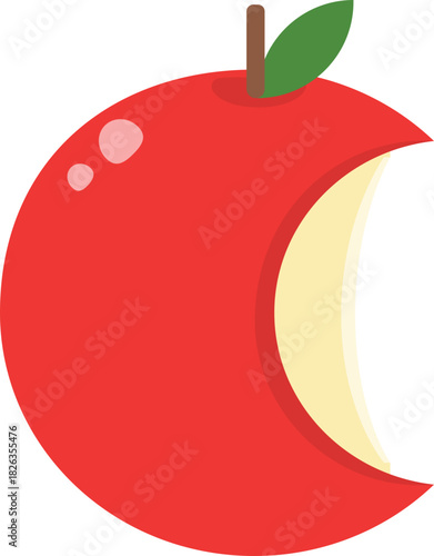 The Big Crunch: Large Bite Mark on an Apple