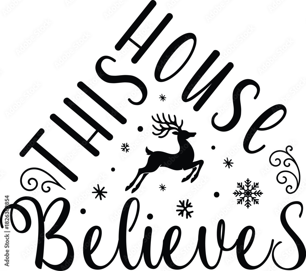 Obraz premium Christmas SVG