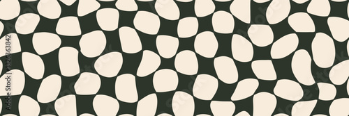 Seamless pastel checkered black and white distorted background . A cute retro pattern perfect for designs, textiles, scrapbooking and digital textures.