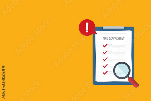 Risk assessment. Risk management concept	