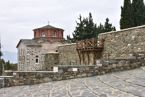 monastery in village Akritochori near village Sidirokastro in Greece