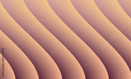 Abstract flowing waves of soft peach and lavender hues create a smooth undulating gradient pattern with a sense of depth and gentle movement