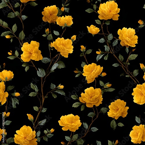 Wallpaper Mural Abstract background, roses. Seamless simple pattern. Popular image on a neutral transparent background for designers, marketers, advertising. Torontodigital.ca