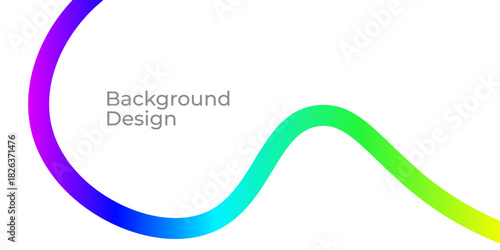 Gradient Wavy Line Vector Background. Colorful Squiggles Pattern for Creative Flyers and Web Design