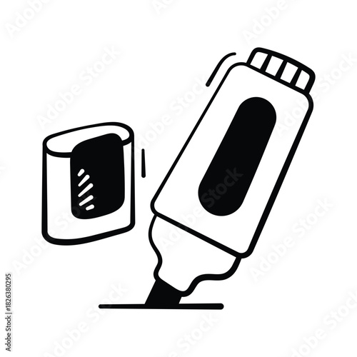 Take a look at this amazing hand drawn icon of highlighter