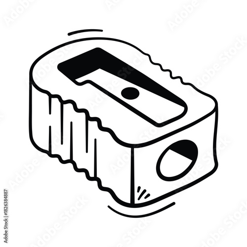 Take your hands on this amazing doodle icon of pencil sharpener