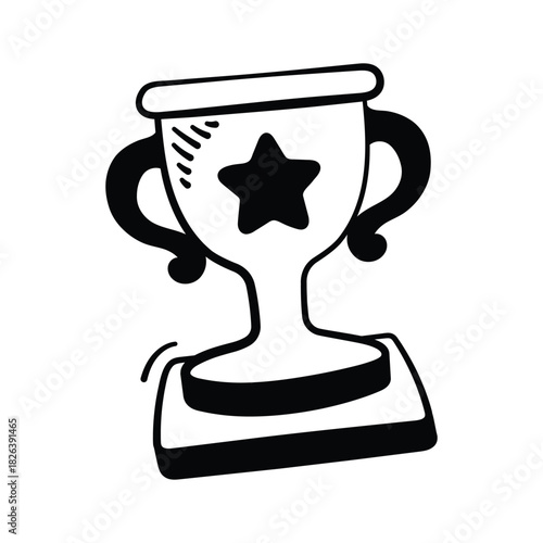 Premium doodle icon of education achievement, academic excellence