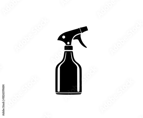 Antique Science Spray Bottle | Clean, isolated vector art for creative projects.