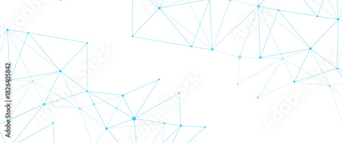 Vector modern abstract minimalist lines and dots technology pattern geometric background	