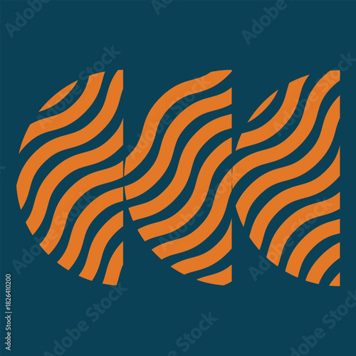 Wave art icon pack with matching colour background, 3000x3000px, Abstract Square Designs in Bold Color Variations, Minimalist Line Patterns for Creative Projects.