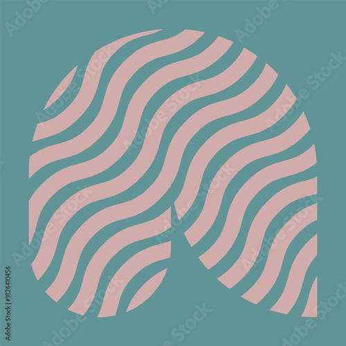 Wave art icon pack with matching colour background, 3000x3000px, Abstract Square Designs in Bold Color Variations, Minimalist Line Patterns for Creative Projects.