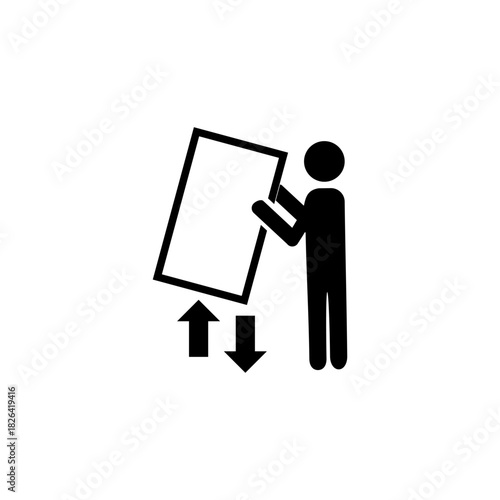 Carrying a load icon isolated on white background