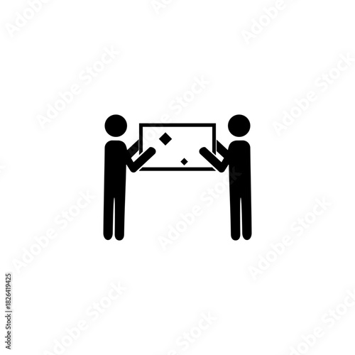 Carrying icon simple icon isolated on white background