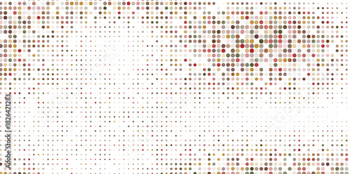 Light Blue, Green vector red banner with set of circles, dots. Donuts Background. Creative Design Template. Technological halftone illustration.