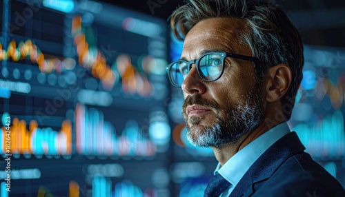 Regulatory Compliance Technology: A compliance officer analyzing a dashboard where complex legal documents transform into simple
