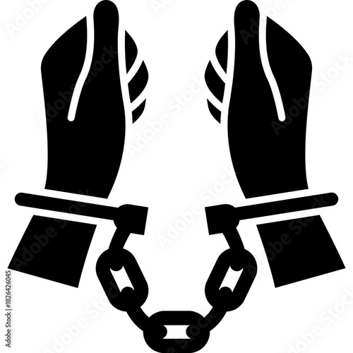 Criminal Icon — Offender & Suspect Profile Glyph Symbol