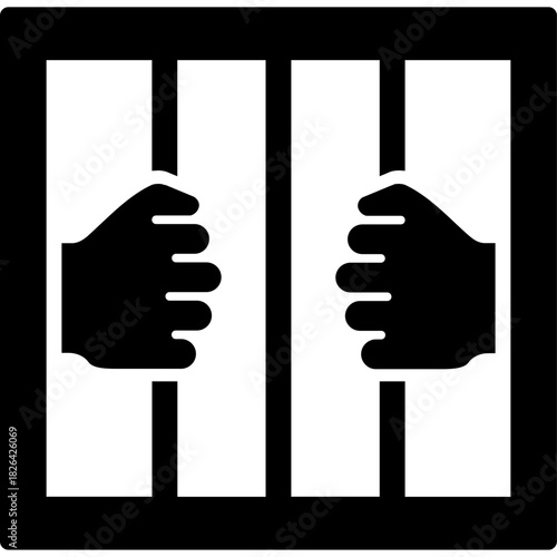 Criminal Icon — Offender & Crime Profile Glyph Symbol