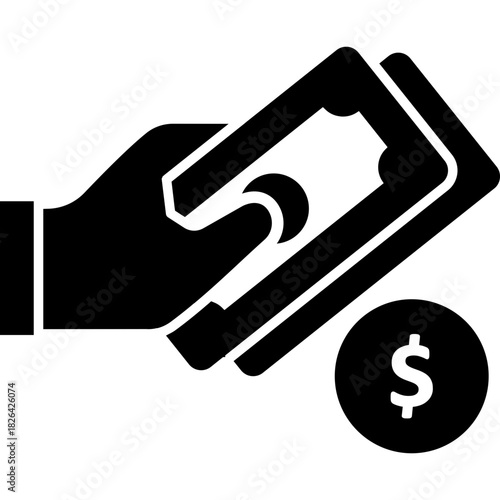 Bribery Icon — Corruption & Illegal Payment Glyph Symbol