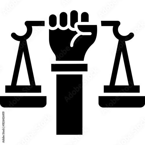 Citizen Rights & Public Freedom — Glyph Icon