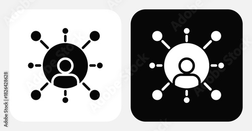 Pipeline Management Dual Monochrome Icon Set