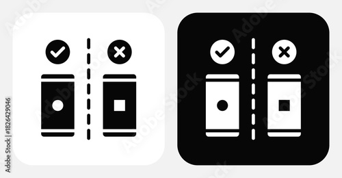Data Analytics Dual Monochrome Icon Set