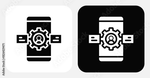 Billing Info Dual Monochrome Icon Set
