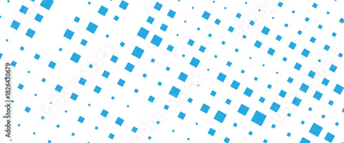 Vector new style blue geometric squares technology pattern design	